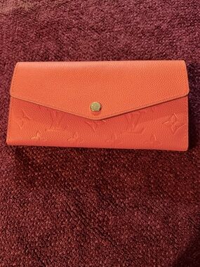 Louis Vuitton Coral Orange Monogram Envelope Wallet